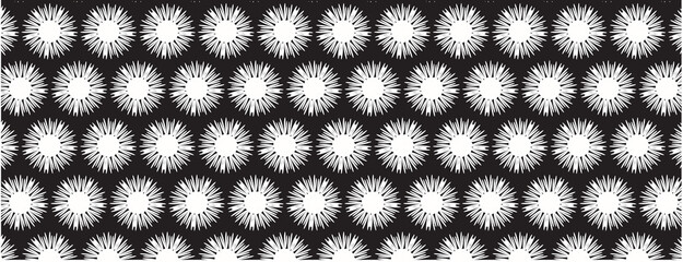 seamless knitted pattern modern flower art 