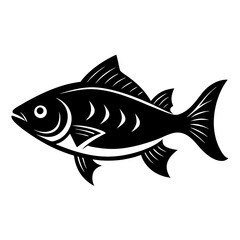 fish silhouette vector illustration