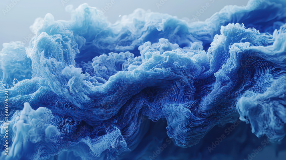 Poster captivating side angle view of realistic blue energy in 4k resolution displayed as a dynamic, swirli