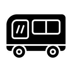 London Bus Solid Icon