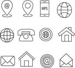 Phone Icon Vector Art – Flat, Outline, and Circular Call Icons for Web, App, and Graphic Design