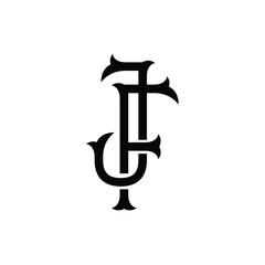 JF monogram logo design letter text name symbol monochrome logotype alphabet character simple logo