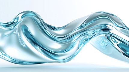 High definition image of blue flowing liquid
