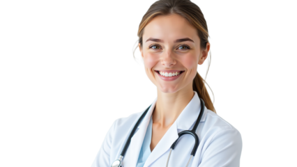 Dental surgeon performing implant surgery, Precision in oral surgical procedure, Studio portrait with white background, Highlighting advanced dental care techniques