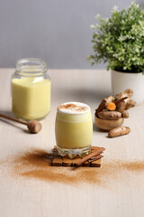 2 glass of turmeric latte