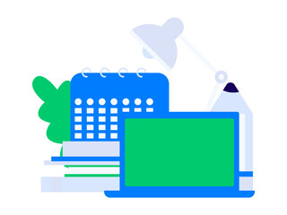 Character reading quietly vector concept operation hand drawn illustration
