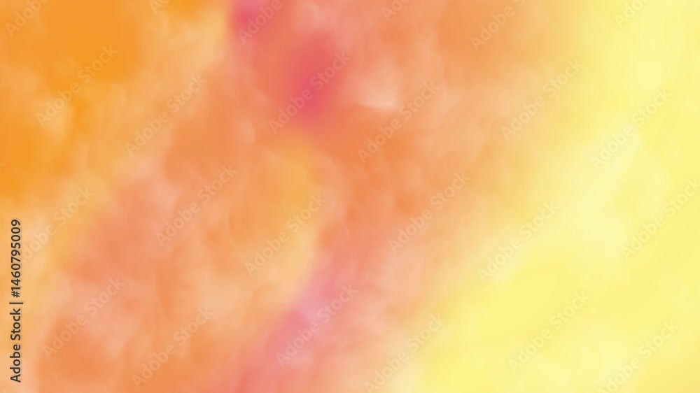 Wall mural blurred orange and yellow abstract background with smooth cloud motion suitable for backgrounds, web