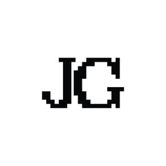 JG monogram logo design letter text name symbol monochrome logotype alphabet character simple logo