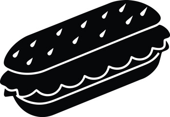 banh mi sandwich icon vector illustration