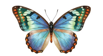 Obraz premium Celestial Wings: A Painted Dream AI Generated