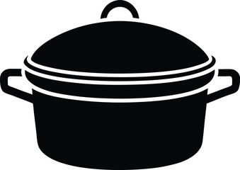 Dutch Oven Pot Icon Vector Illustration