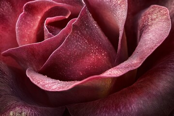 Close-up of a red rose in full bloom