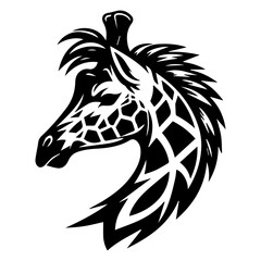 Giraffe head vector