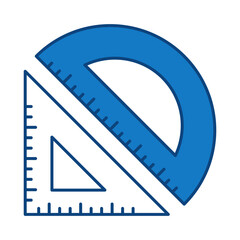 Geometry Blue Line Icon. Education, E-Learning, School, College, Study, Knowledge Icons Editable Stroke Vector Illustration