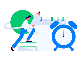 Character reading quietly vector concept operation hand drawn illustration
