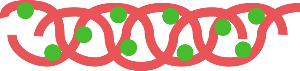 Symbol of gluten gene for celiac disease.