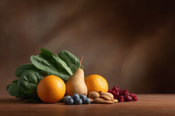 vibrant display of colorful fruits and vegetables showcasing their rich vitamins