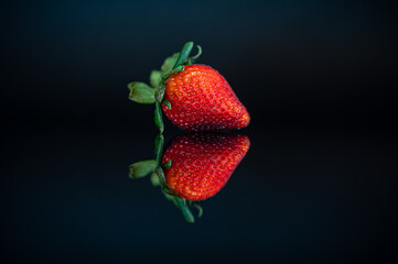 strawberry reflection