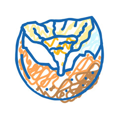 nutrition egg chicken farm food icon doodle illustration