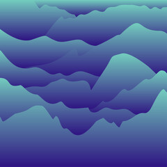 abstract picture like mountain in blue