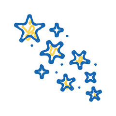 Obraz premium star tattoo art vintage icon doodle illustration