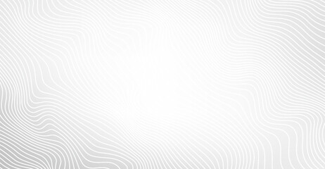 Elegant White Curved Lines Gradient Background for Modern Design Projects, Suitable for Clean and Minimalistic Style Websites and Presentations, Vector Texture Backdrop