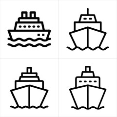 ship icon set
