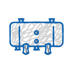 pressure vessel engineer icon doodle illustration