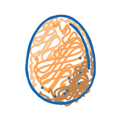 egg food hen icon doodle illustration