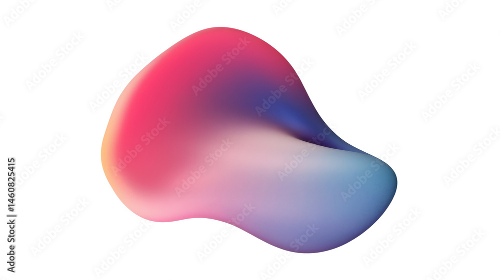 Poster abstract gradient shape isolated on white background