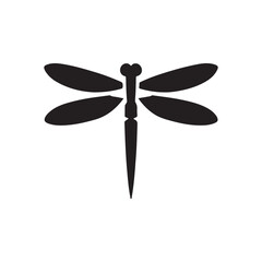 dragonfly vector silhouette clip art logo illustration