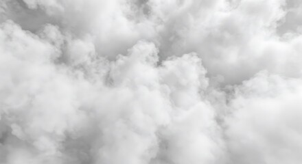 Fototapeta premium Monochromatic Majesty: A Serene Study of Cumulus Clouds AI Generated