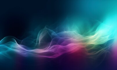 Fototapeta premium Colorful Abstract Waves of Light in Soft Gradients and Flowing Motion