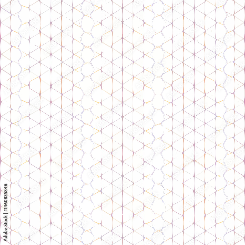 Poster abstract geometric pattern background with triangles and wavy lines in soft pastel colors for modern