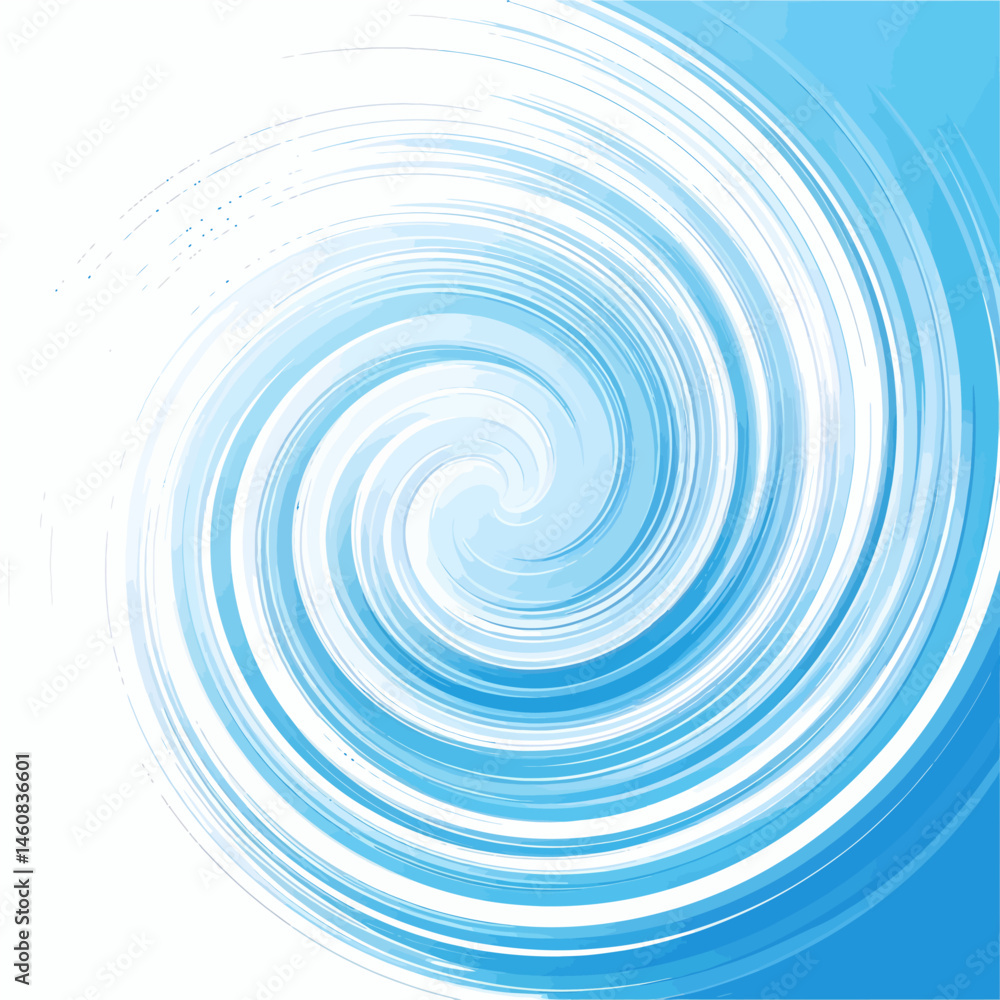Poster abstract vortex background with blue and white swirling lines creating a dynamic and modern design s