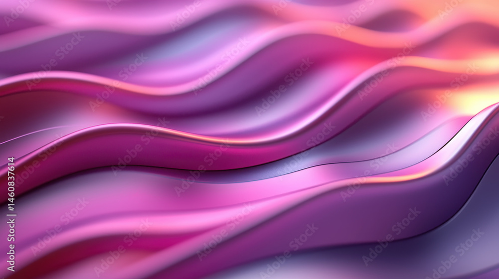 Poster abstract 3d waves create a music visualization background in realistic 4k, exhibiting side a with sm
