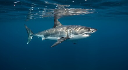 Fototapeta premium Ocean's Silent Majesty AI Generated