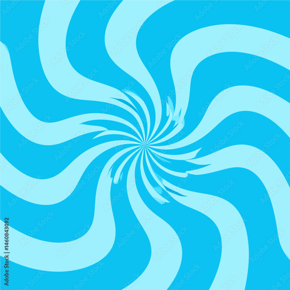 Poster hypnotic blue spiral background with swirling lines creating a mesmerizing effect for graphic design