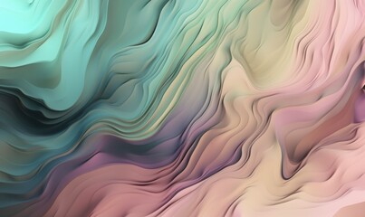 Obraz premium Abstract Fluid Art Patterns in Soft Pastel Tones for Backgrounds