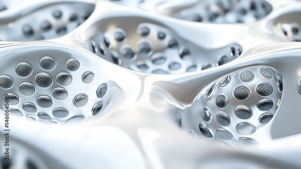 Poster this 4k image shows a mesmerizing side angle view of a realistic organic 3d background featu a compl