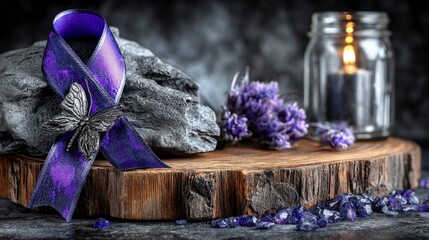 Purple Ribbon Remembrance  Workers Memorial Day Tribute