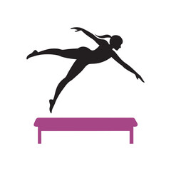 Fototapeta premium Gymnast in Handstand Position...