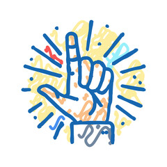 confidence boost succes challenge icon doodle illustration