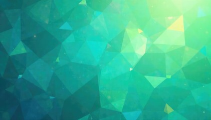 Obraz premium Abstract geometric pattern in calming blues & greens, pattern, green