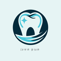 dental logo design vector 