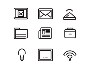 Clean and Simple File Transfer Line Art for Digital Use