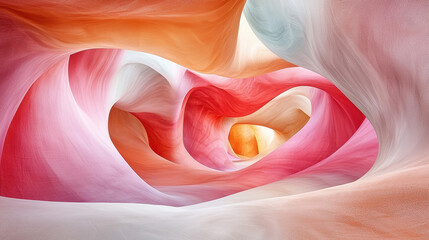 Ethereal 4K 3D background displaying a sound interpretation through realistic rende and soft side lighting for an immersive visual experience of sound.