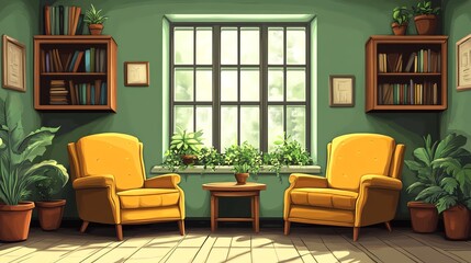 Fototapeta premium Engaging virtual flashcards featuring animated cues to enhance the learning experience and retention of information.