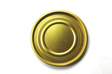 seen from the top of the biscuit tin lid, top view tin container for cookies 