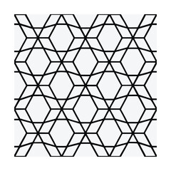 Abstract geometric black and white pattern seamless design modern creative artwork background